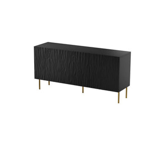 Comoda HOUSTON OCN-38112, negru/auriu