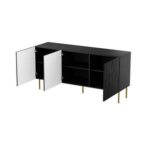 Comoda HOUSTON OCN-38112, negru/auriu