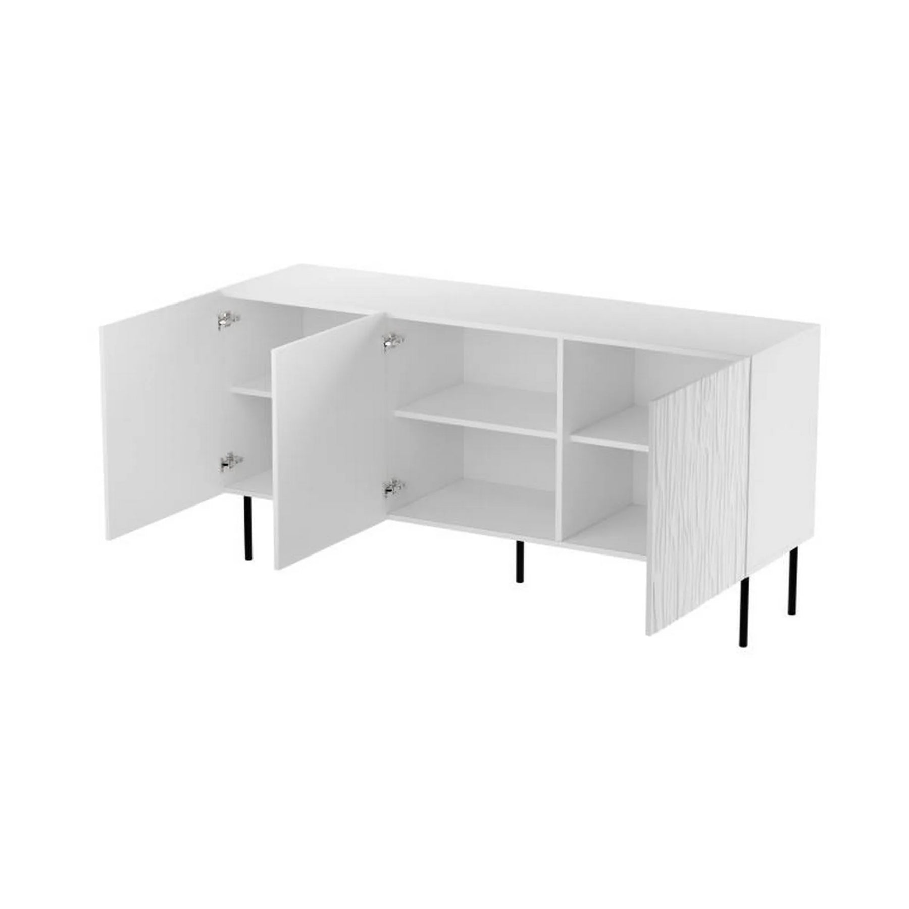 Comoda HOUSTON OCN-38113, alb/negru