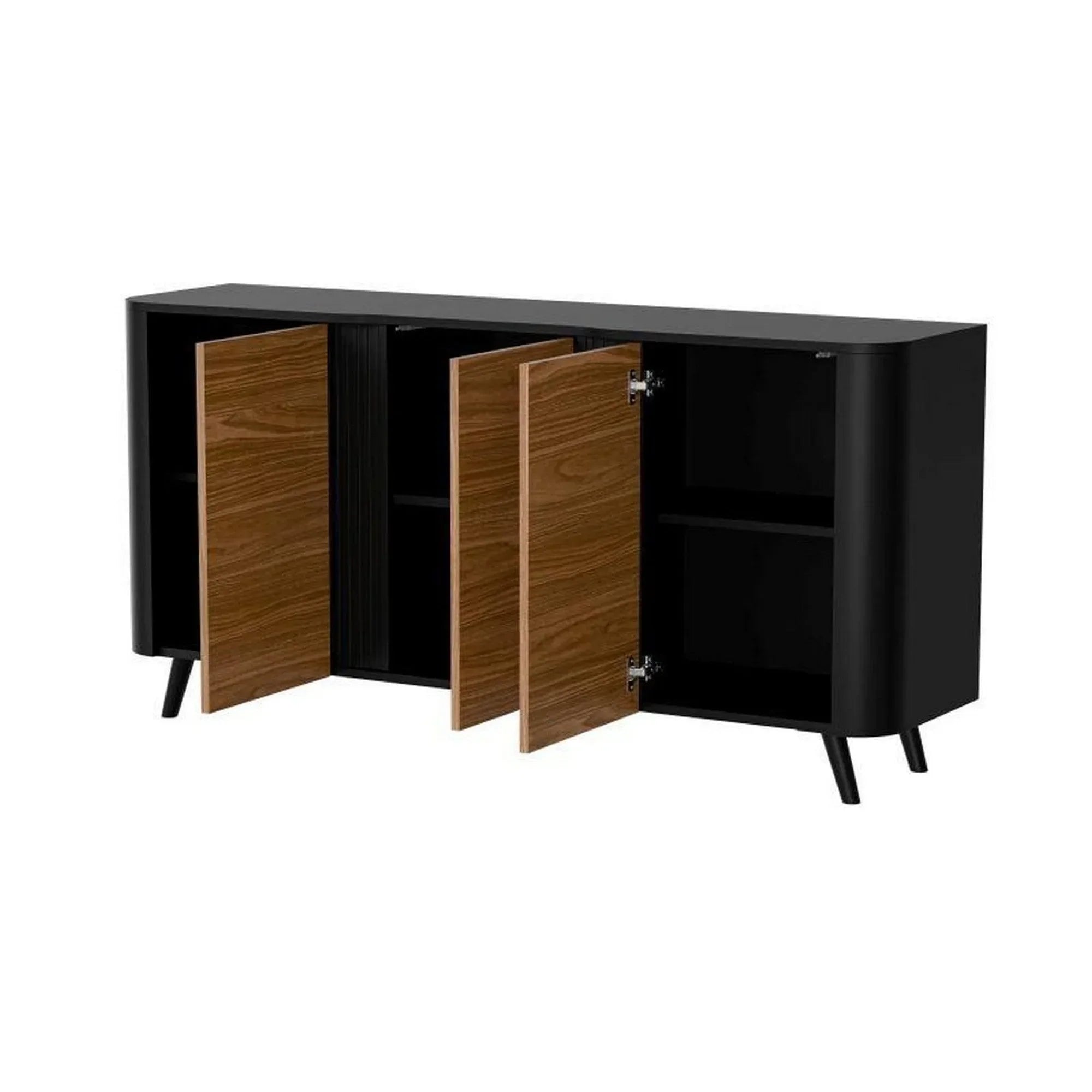 Comoda HOUSTON OCN-38116, negru/nuc