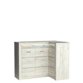 Comoda HOUSTON OCN-38120, stejar craft alb