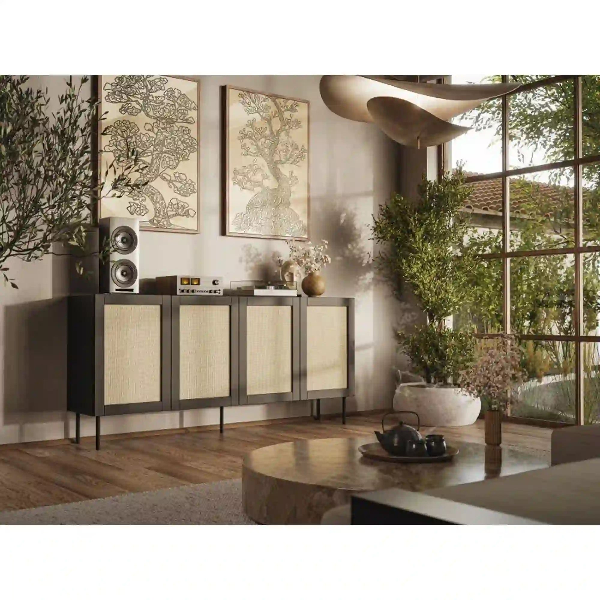 Comoda HOUSTON OCN-38136, negru