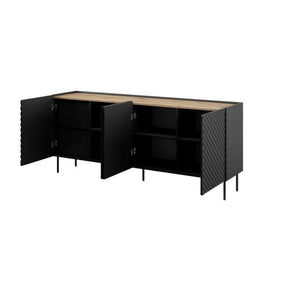 Comoda HOUSTON OCN-38152, negru/stejar