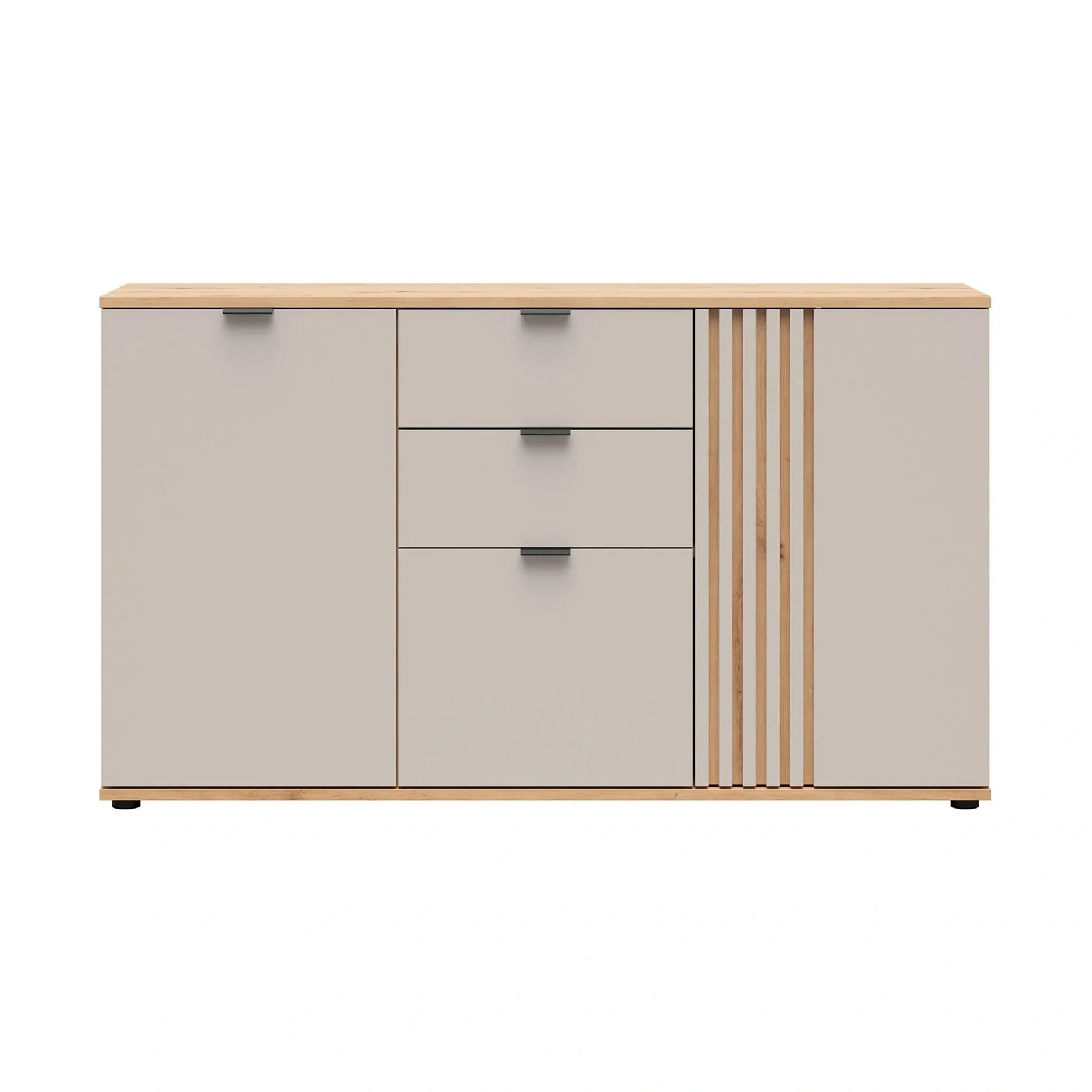 Comoda moderna dormitor BREVAS, PAL, stejar artisan/casmir, 150.5×40×86.7 cm
