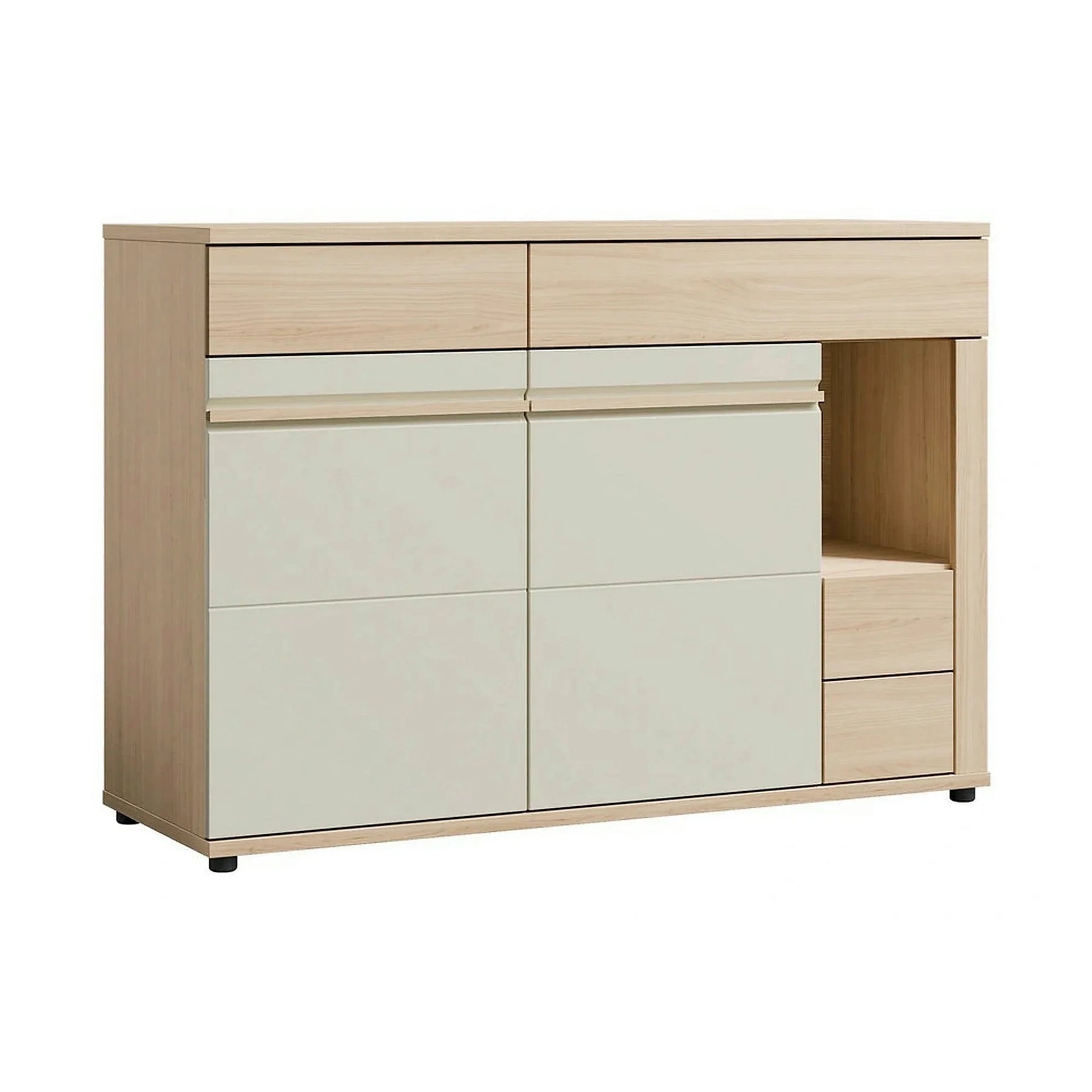 Comoda OSLO OS12, stejar riva/casmir, PAL laminat, 130x44x90 cm