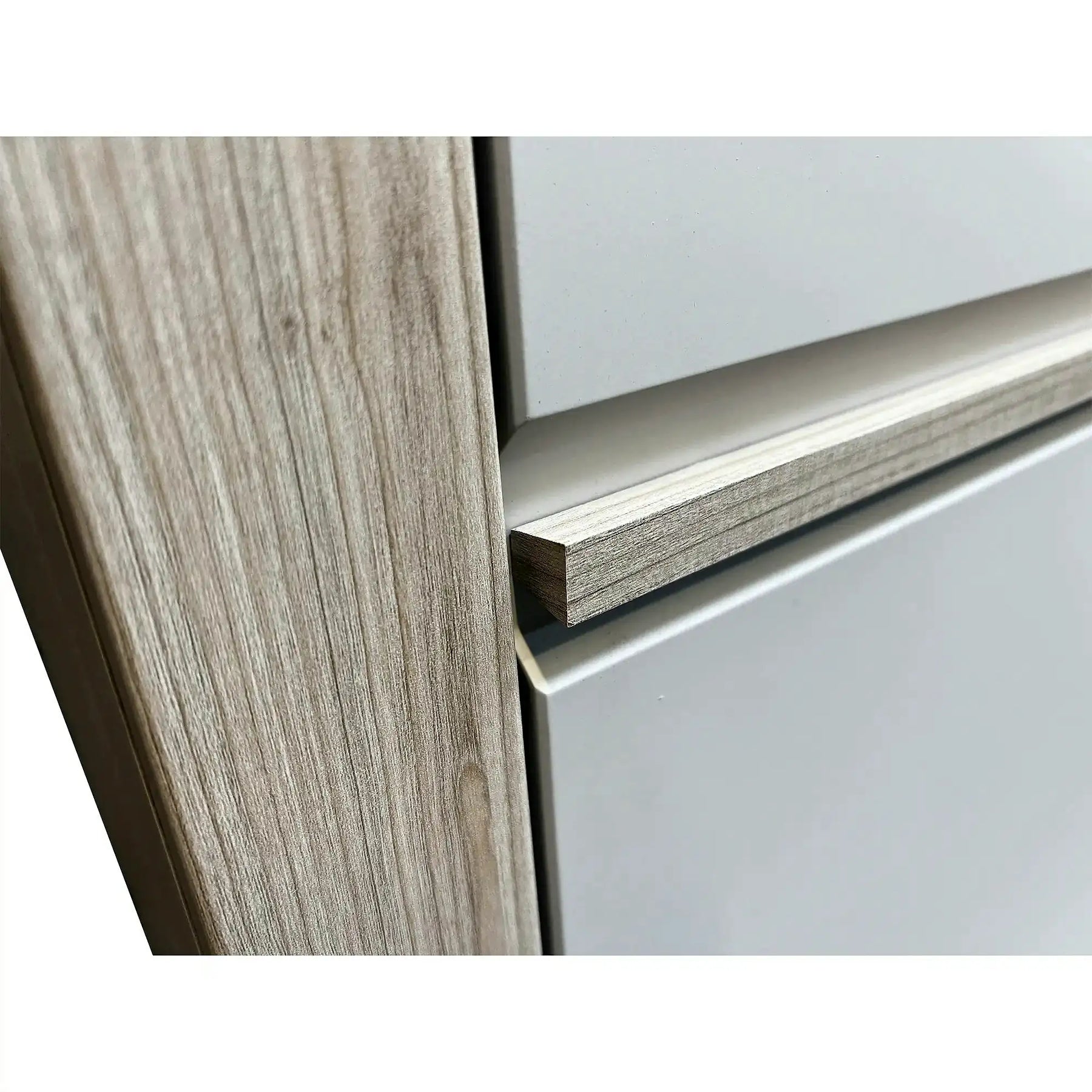 Comoda OSLO OS12, PAL laminat/MDF, stejar riva/casmir, 130×44×90 cm