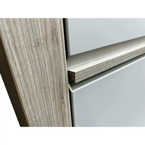 Comoda OSLO OS12, PAL laminat/MDF, stejar riva/casmir, 130×44×90 cm