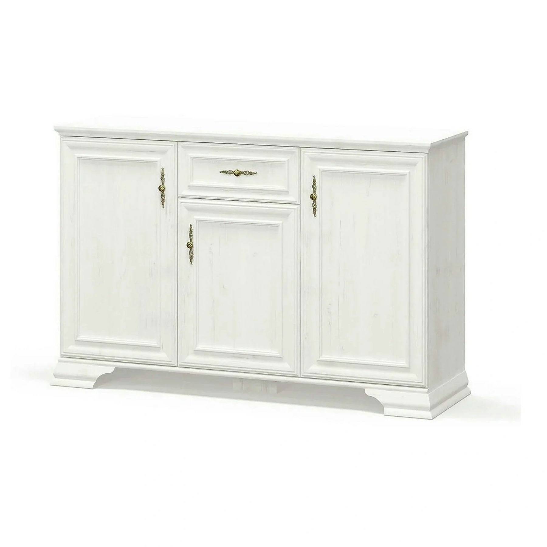 Comoda pin alb anderson IRYS, PAL laminat, 138x39x89 cm