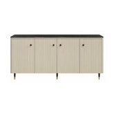 Comoda SIERRA SR8, casmir/negru, PAL laminat, 185x39x86 cm