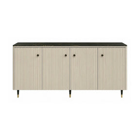 Comoda SIERRA SR8, casmir/negru, PAL laminat, 185x39x86 cm