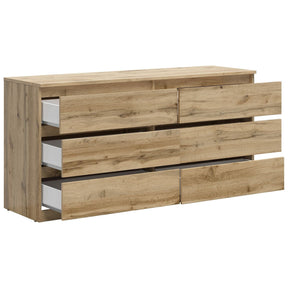 Comoda TETRIX, stejar wotan, PAL, 150x45x75.5 cm