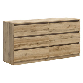 Comoda TETRIX, stejar wotan, PAL, 150x45x75.5 cm
