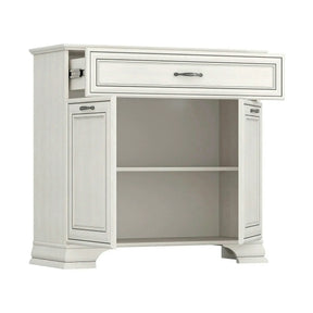 Comoda TIFFANY II, PAL laminat/MDF, grej, 94×37×90 cm