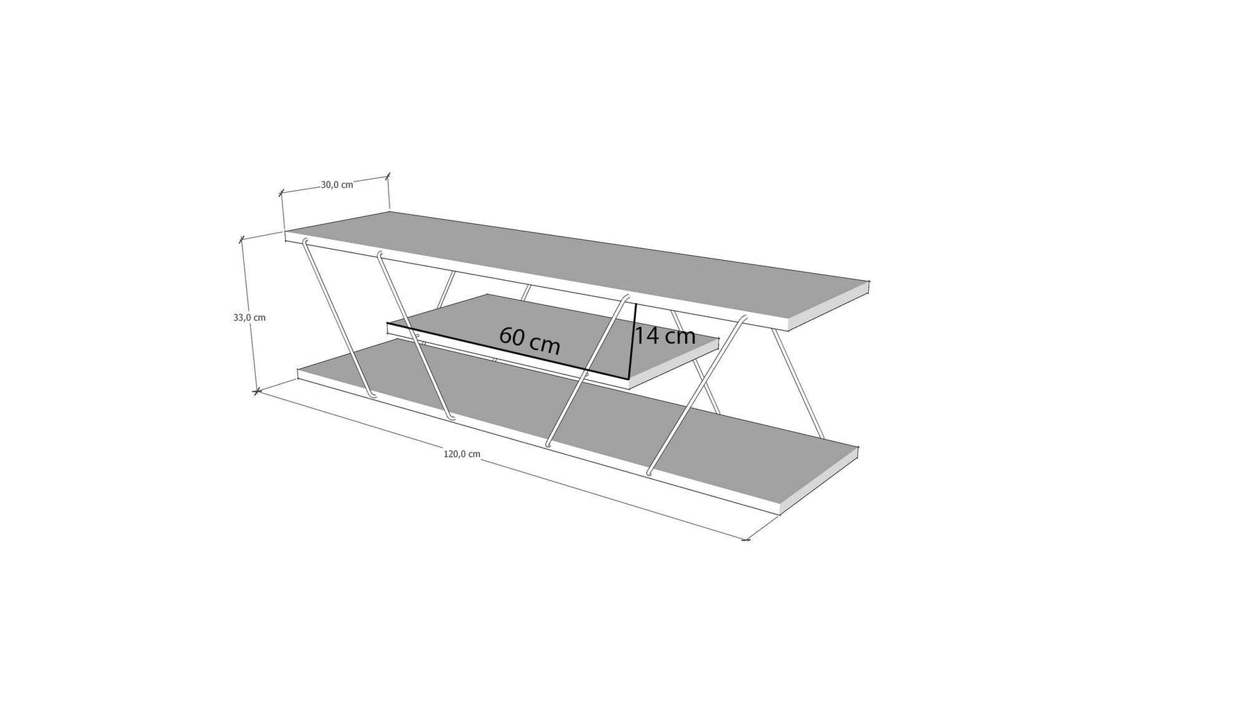 Comoda TV AMSTERDAM OCN-34015, bej/negru