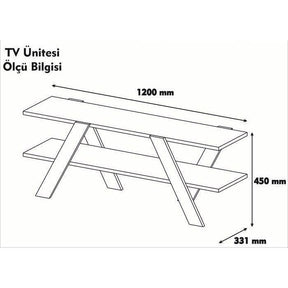 Comoda TV AMSTERDAM OCN-34016, alb/nuc