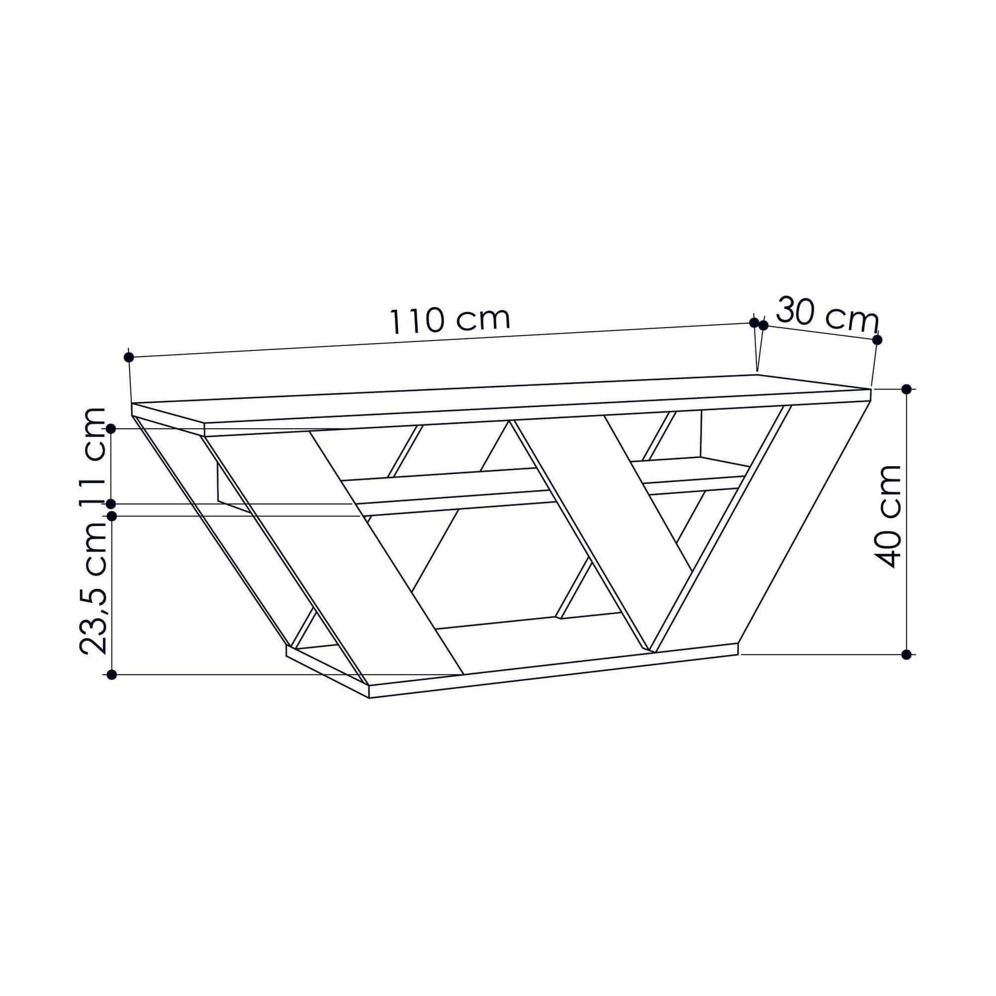 Comoda TV AMSTERDAM OCN-34018, gri antracit