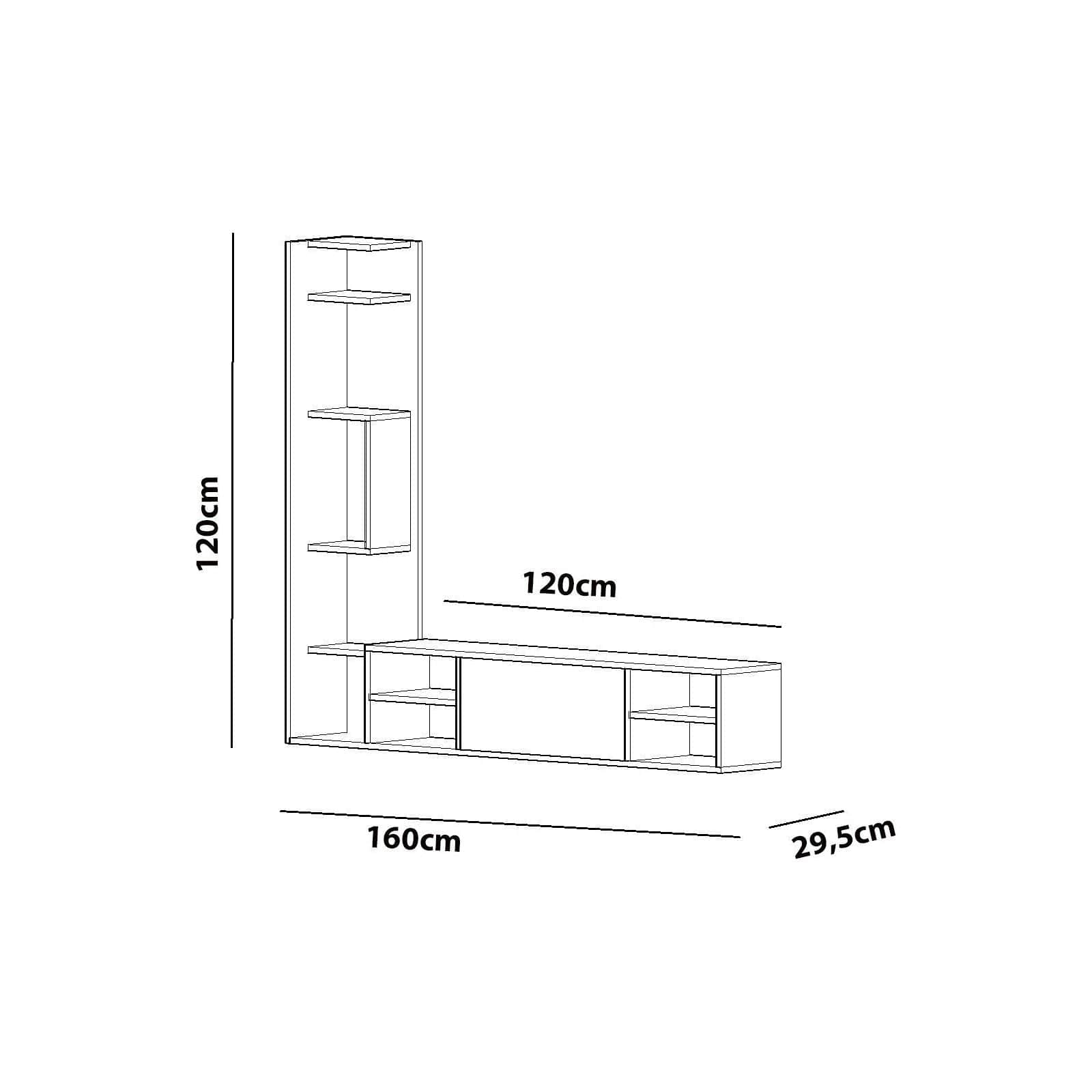 Comoda TV AMSTERDAM OCN-34032, alb