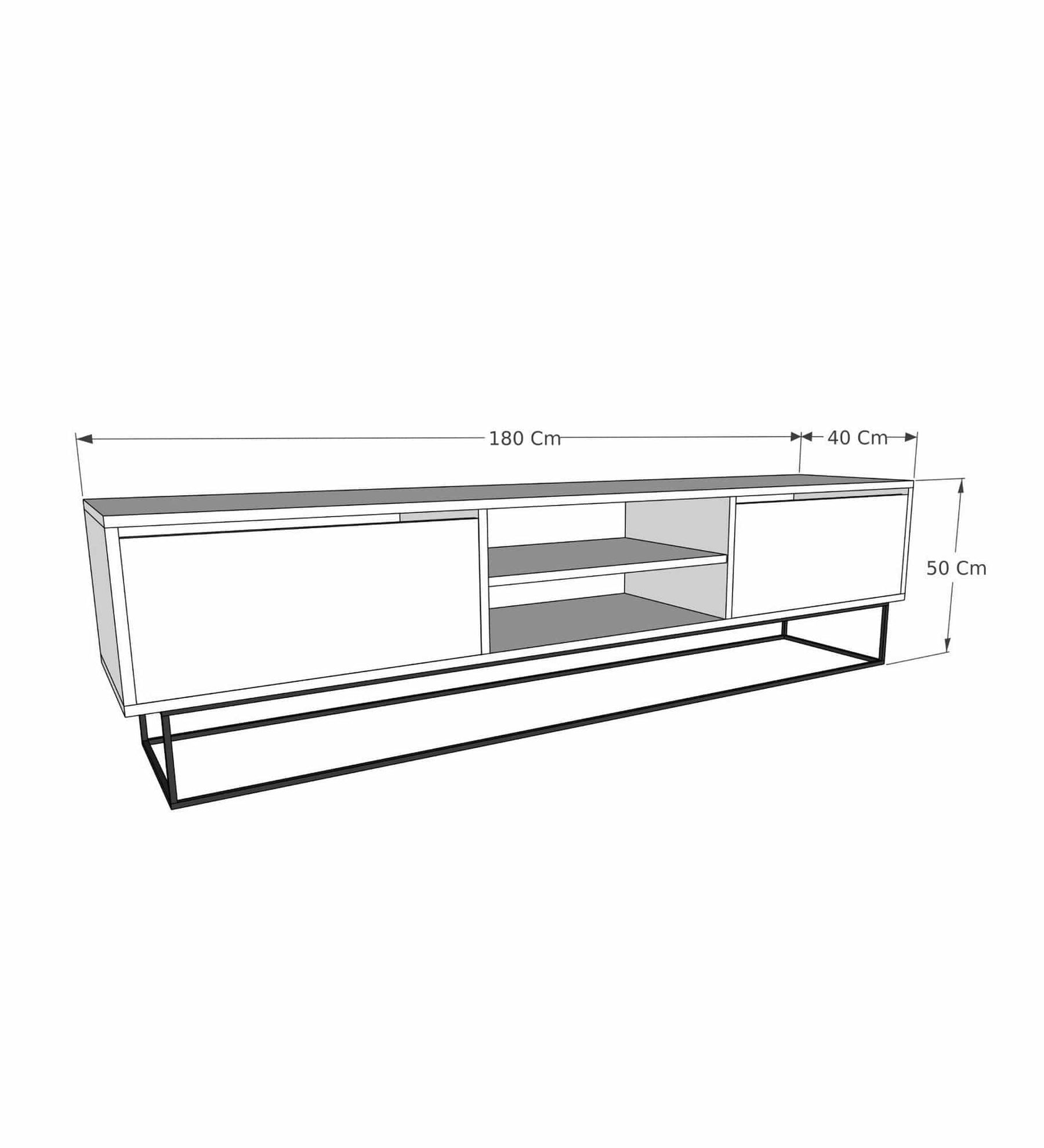 Comoda TV AMSTERDAM OCN-34087, bej/negru