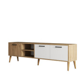 Comoda TV AMSTERDAM OCN-34123, stejar/alb