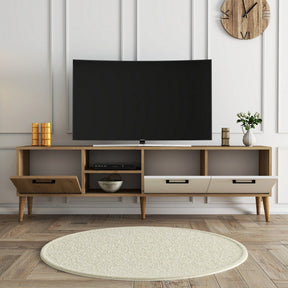 Comoda TV AMSTERDAM OCN-34123, stejar/alb