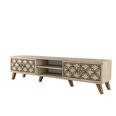 Comoda TV AMSTERDAM OCN-34139, bej/stejar