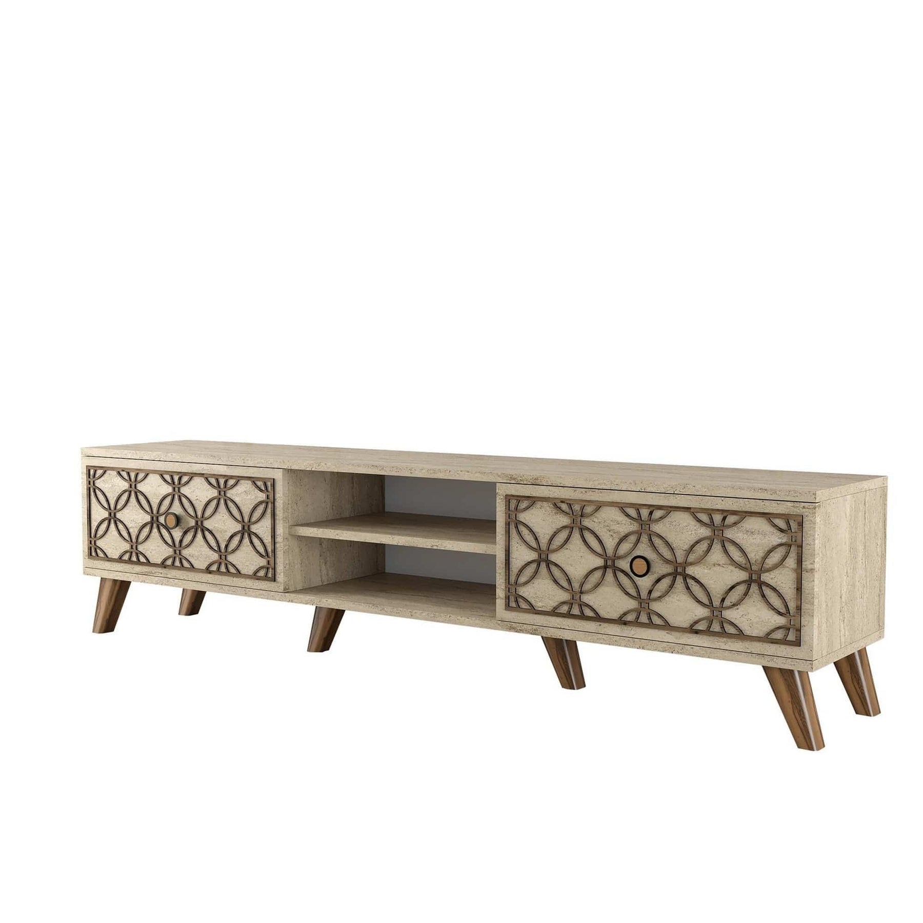 Comoda TV AMSTERDAM OCN-34139, bej/stejar