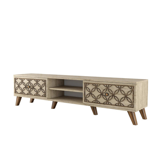 Comoda TV AMSTERDAM OCN-34139, bej/stejar