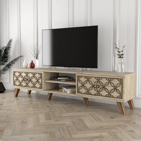 Comoda TV AMSTERDAM OCN-34139, bej/stejar