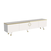 Comoda TV AMSTERDAM OCN-34146, alb/auriu