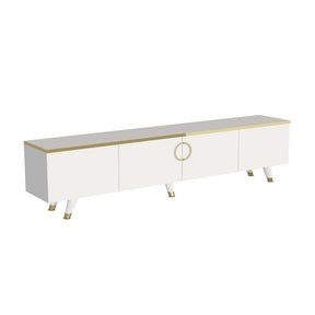 Comoda TV AMSTERDAM OCN-34146, alb/auriu