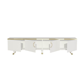 Comoda TV AMSTERDAM OCN-34146, alb/auriu