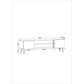 Comoda TV AMSTERDAM OCN-34160, stejar/gri