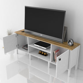Comoda TV AMSTERDAM OCN-34183, stejar/alb