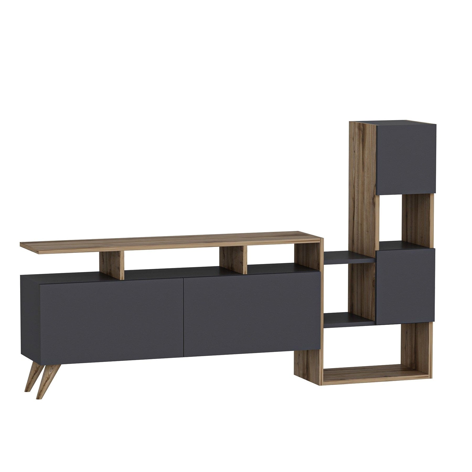 Comoda TV AMSTERDAM OCN-34201, gri antracit/nuc