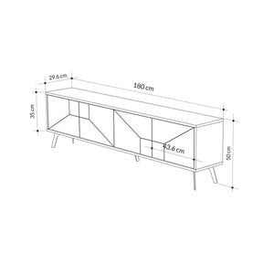 Comoda TV AMSTERDAM OCN-34209, stejar canyon/negru