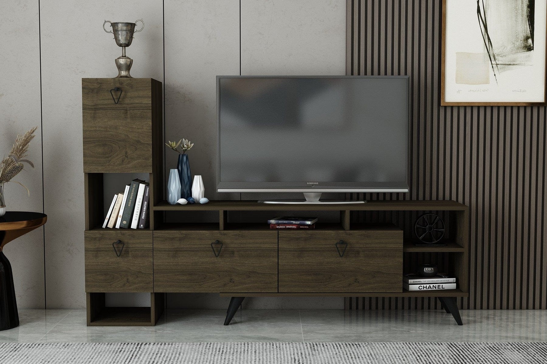 Comoda TV AMSTERDAM OCN-34222, nuc inchis/negru