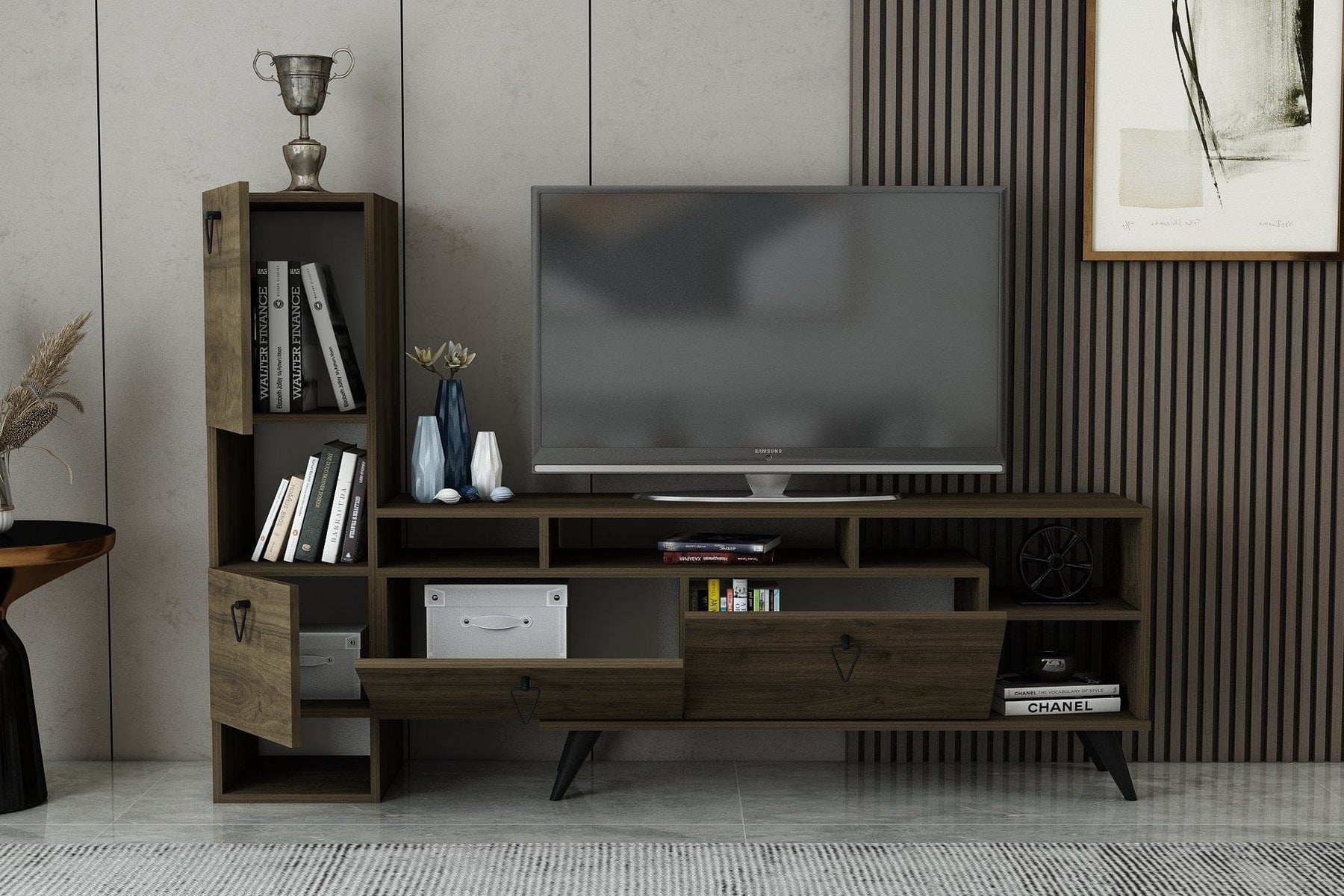 Comoda TV AMSTERDAM OCN-34222, nuc inchis/negru