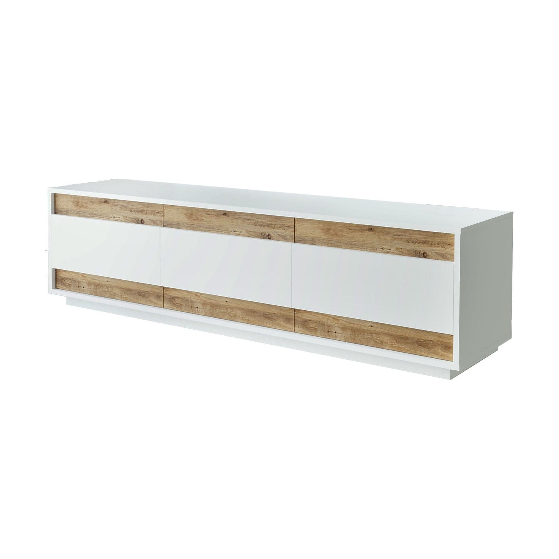 Comoda TV AMSTERDAM OCN-34269, alb/stejar