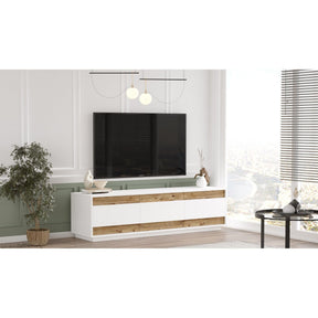 Comoda TV AMSTERDAM OCN-34269, alb/stejar