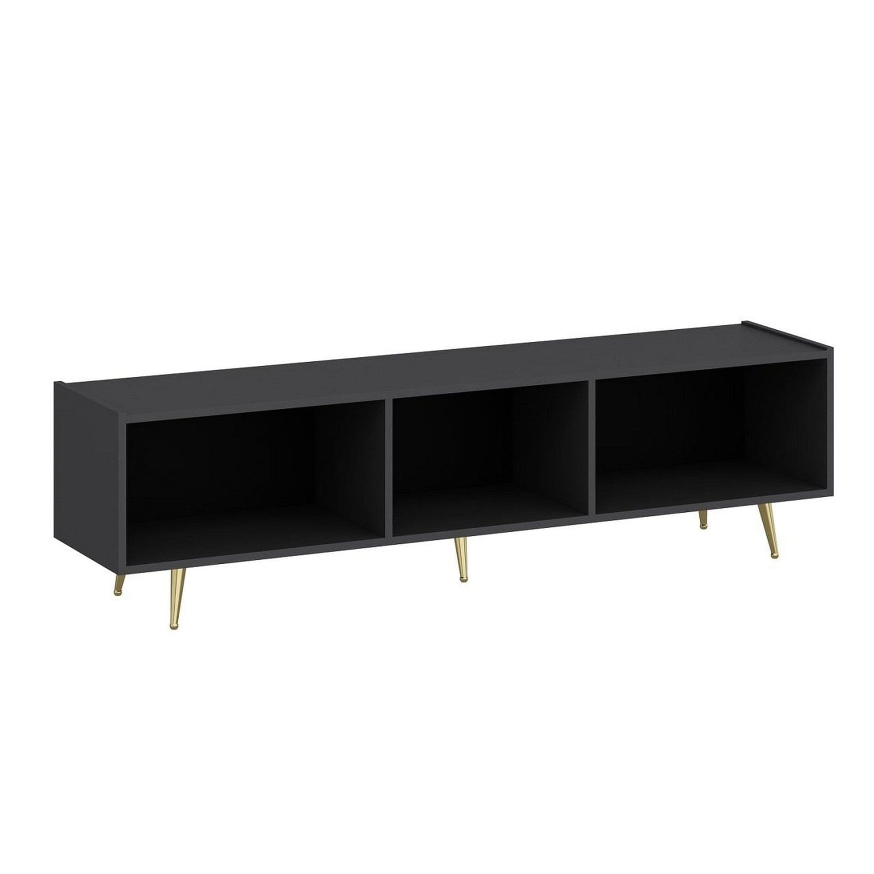 Comoda TV AMSTERDAM OCN-34271, gri/auriu