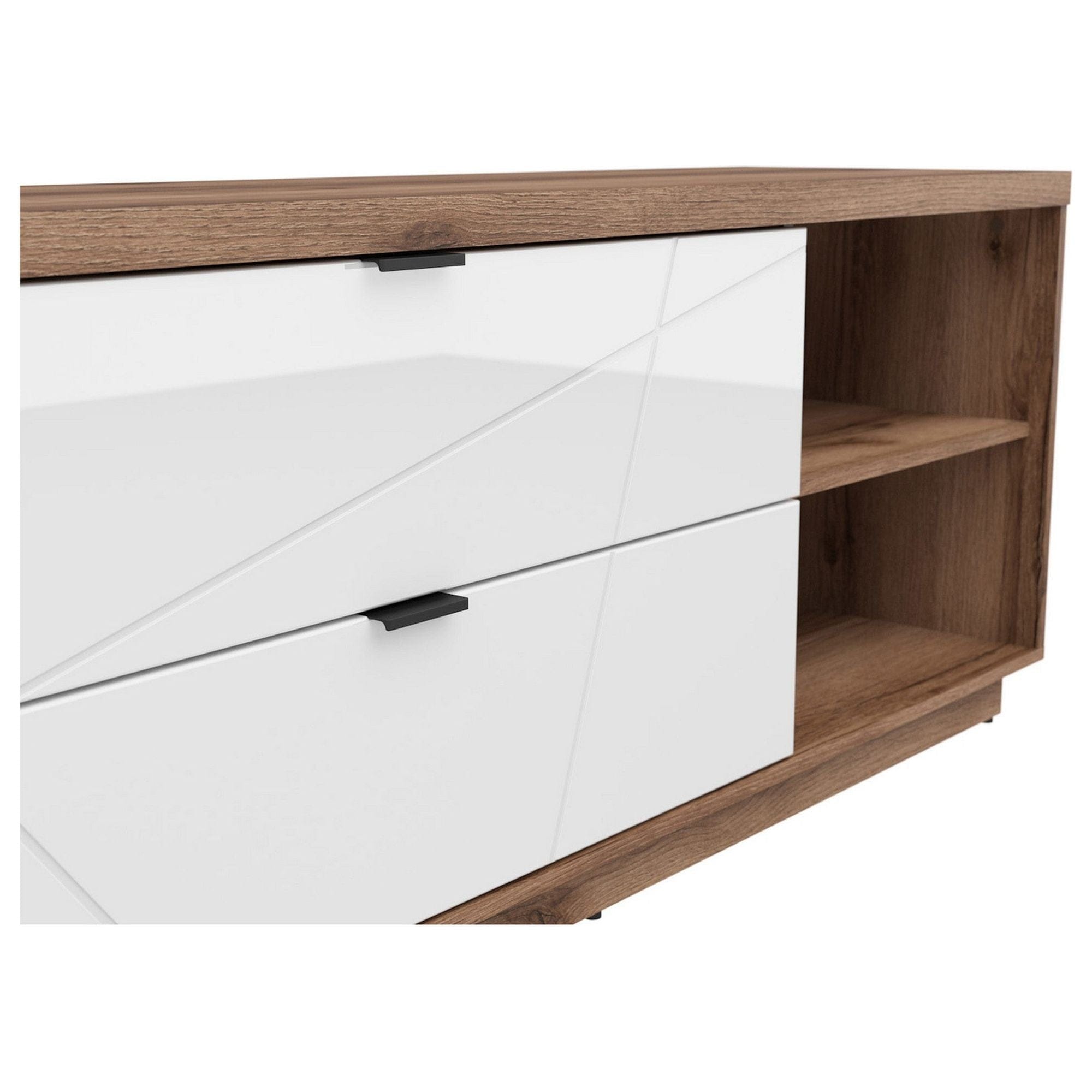 Comoda TV BERGEN OCN-29504, nuc/alb lucios