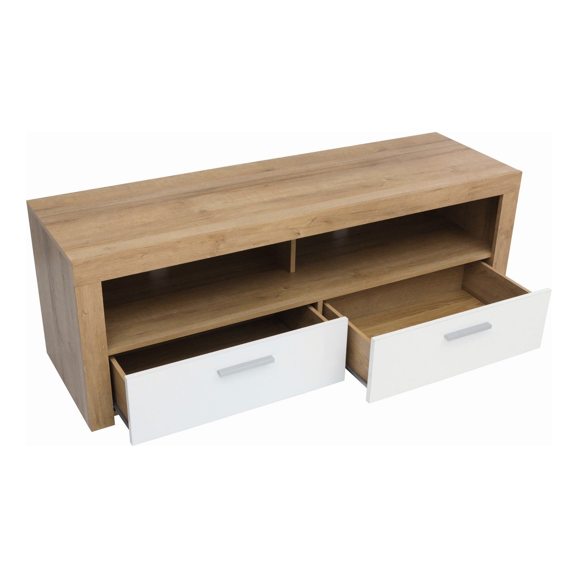 Comoda TV BERGEN OCN-29513, alb/stejar