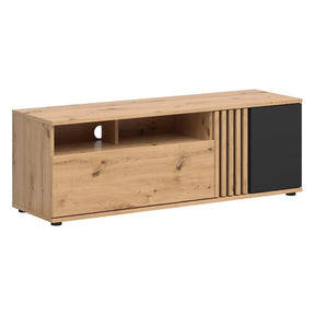 Comoda TV BERGEN OCN-29571, stejar artisan/negru mat