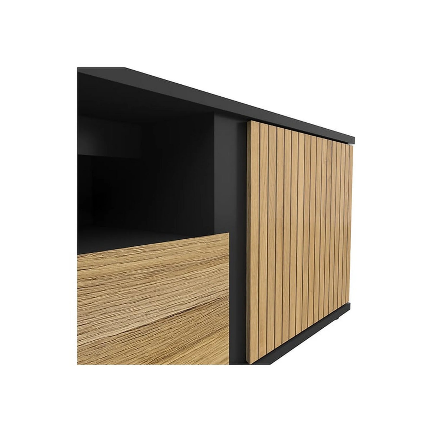 Comoda TV BERGEN OCN-29587, stejar/negru