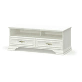 Comoda TV clasica IRYS, pin alb anderson, PAL laminat, 121x51x47 cm