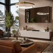 Comoda TV HOUSTON OCN-37947, stejar/negru