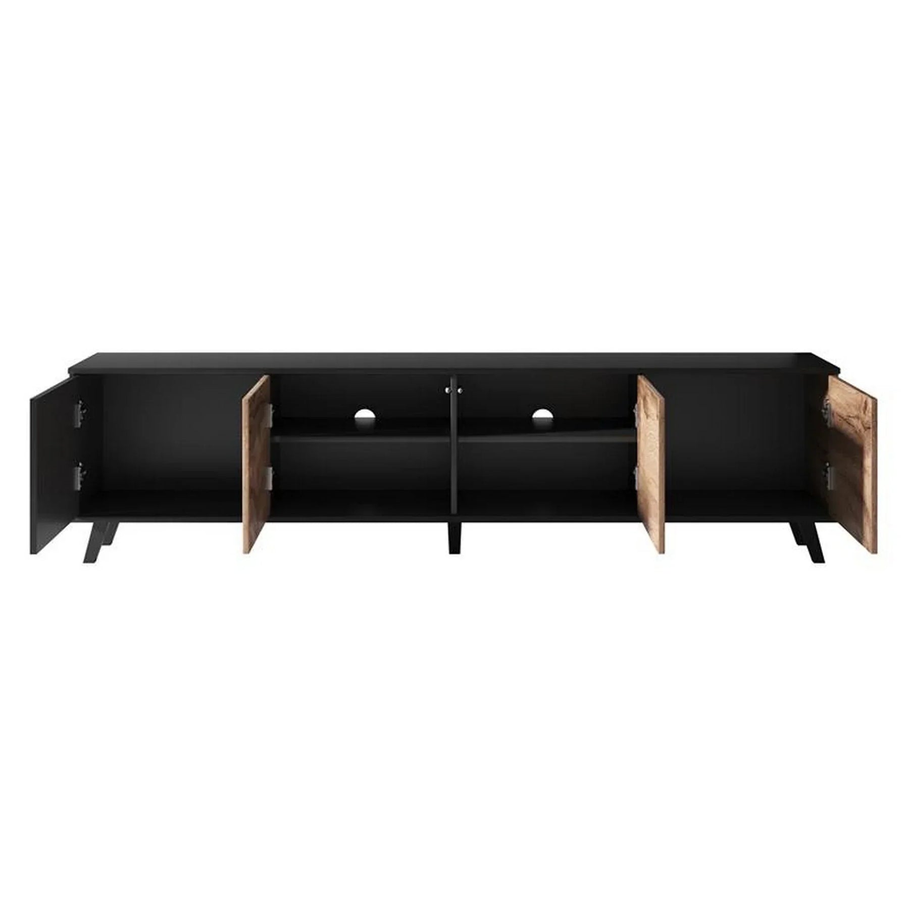 Comoda TV HOUSTON OCN-37964, stejar wotan/negru