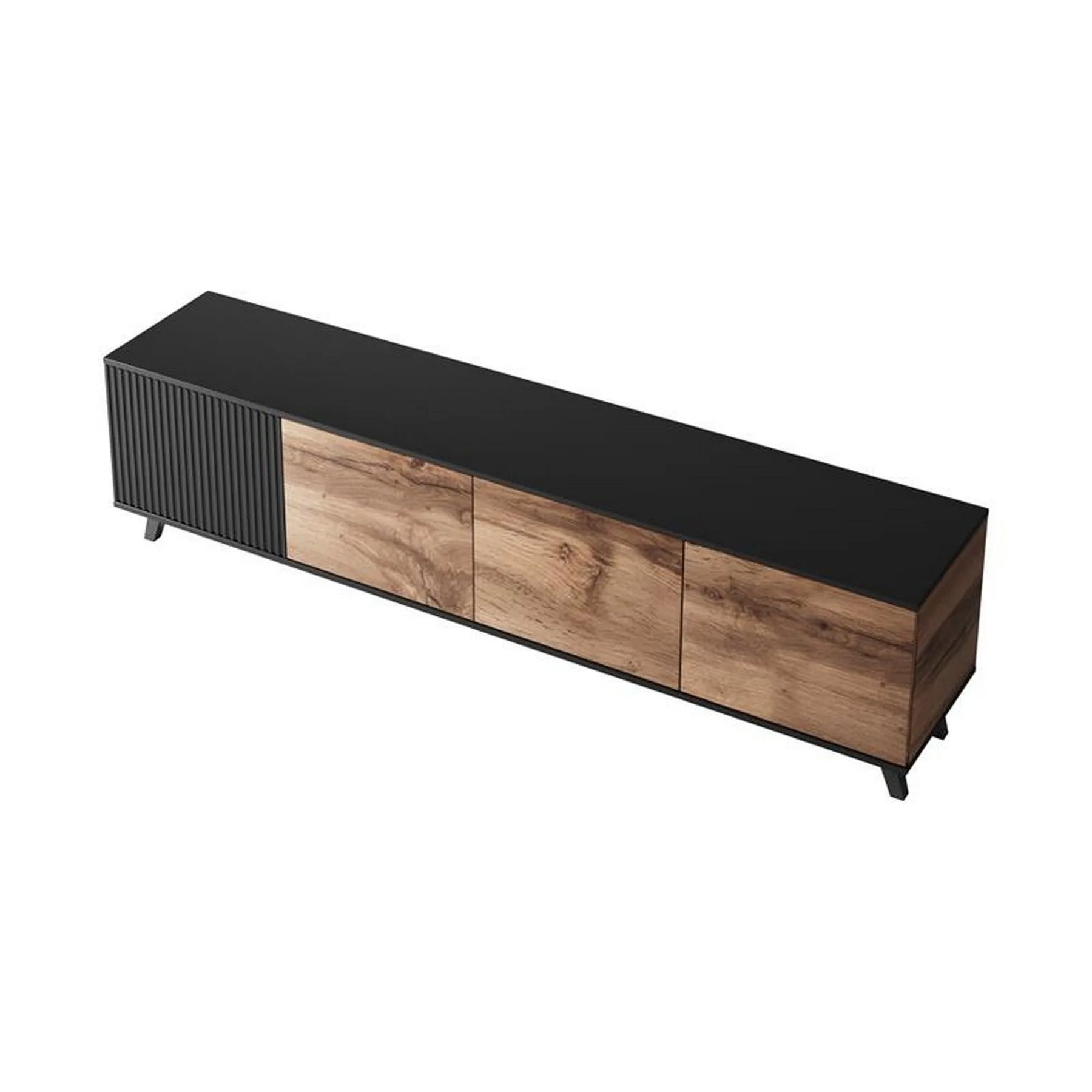 Comoda TV HOUSTON OCN-37964, stejar wotan/negru