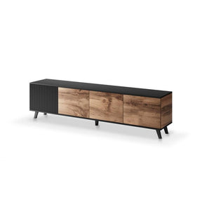 Comoda TV HOUSTON OCN-37964, stejar wotan/negru