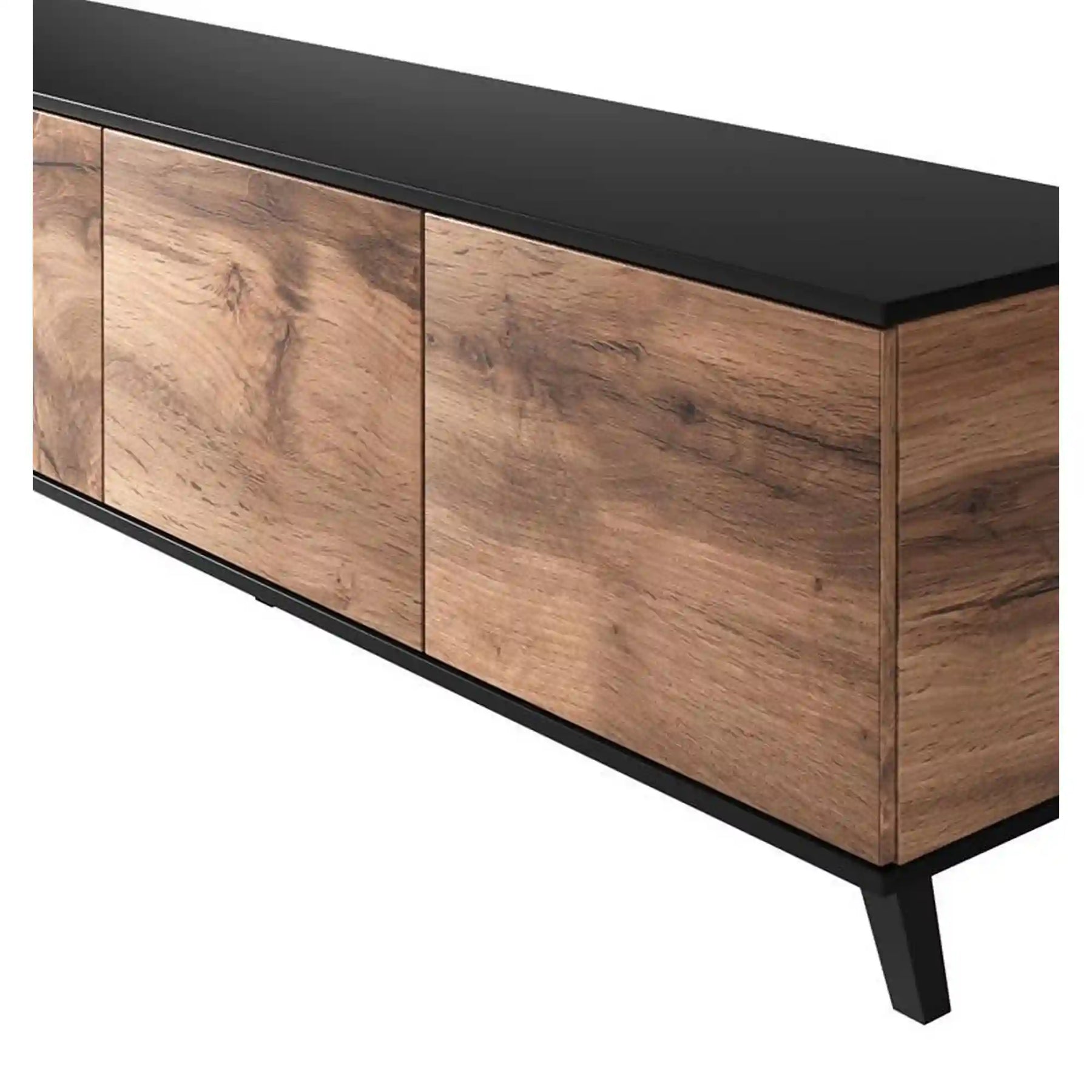 Comoda TV HOUSTON OCN-37964, stejar wotan/negru